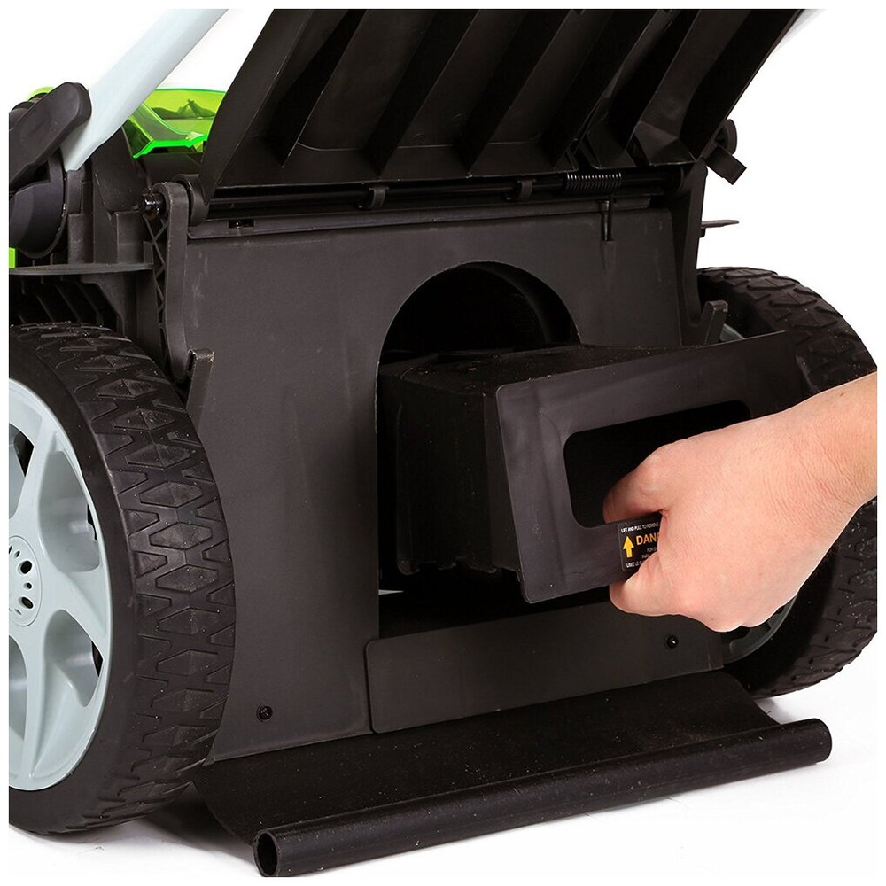 Газонокосилка аккумуляторная GREENWORKS TwinForce G40LM49DB 40В,49см,без АКБ и ЗУ (2500207)