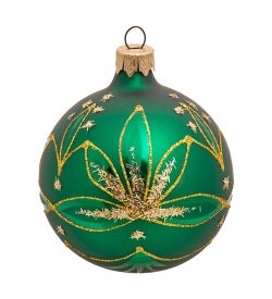 Элита НФШ-1568/2 Ел.украшение Шар «Жасмин» зеленый 80 мм