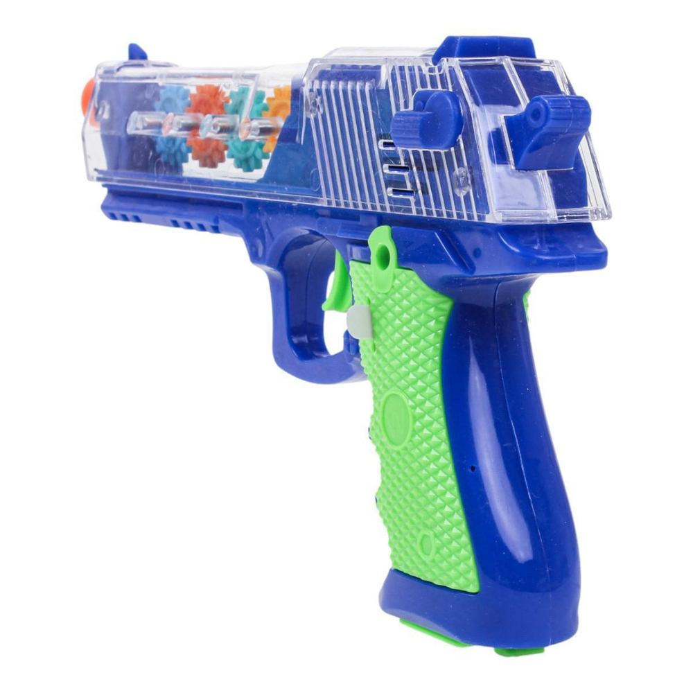 Пистолет на батарейках 17см, пакет M015-P