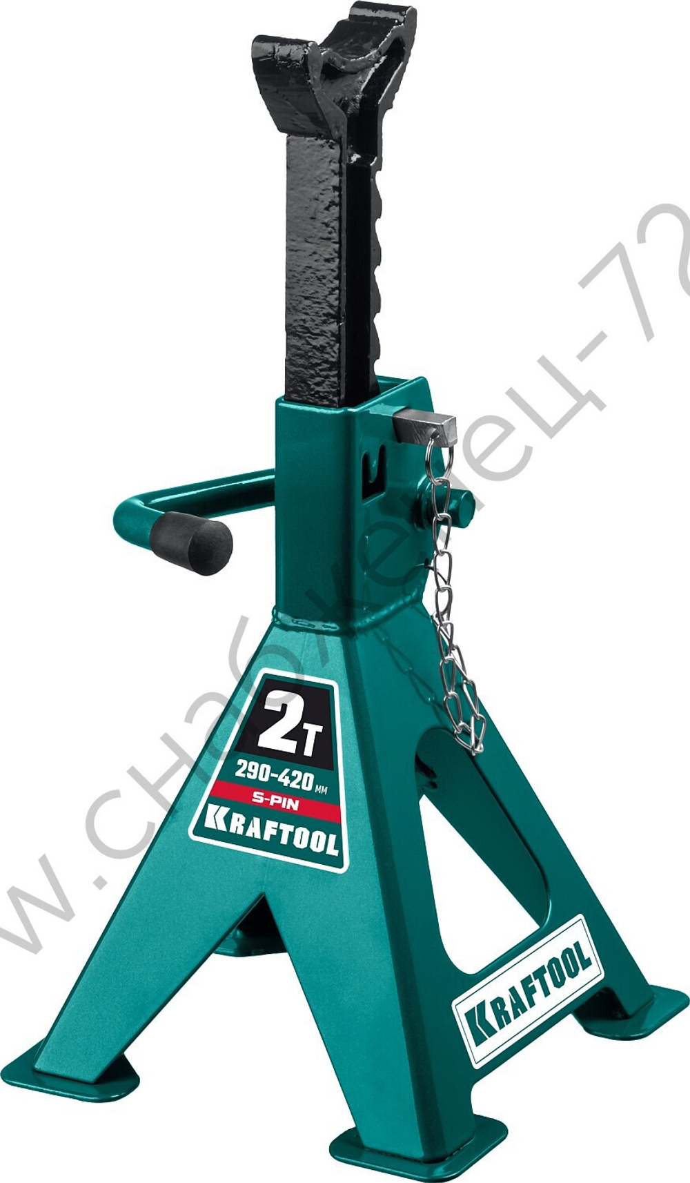 KRAFTOOL S-PIN, 2 т, 290 - 420 мм, усиленная страховочная подставка со штифтом (43465-2)