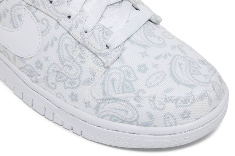 Кроссовки Nike Dunk Low Ess "White Paisley" (Женская размерная сетка)