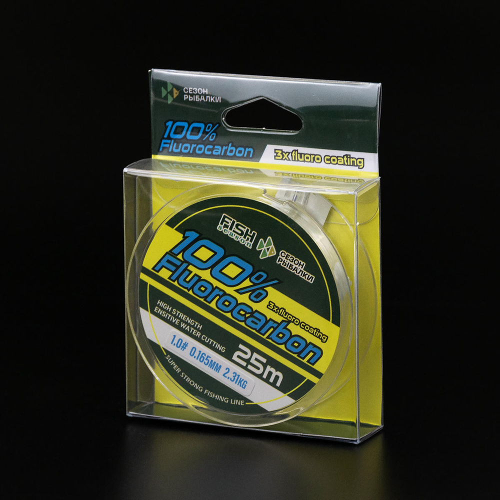 Леска Fish Season 100% Fluorocarbon 25м (прозрачная)