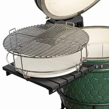 Керамический угольный гриль DinoEgg Classic Green, 46 см, с ножками и столиками