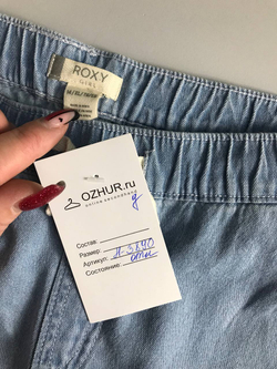 Джинсы Roxy светлого оттенка, на 13/14 лет