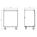Кухня Виго 200 см со столешницей (5 модулей) / ЛДСП персидский жемчуг, массив дуба