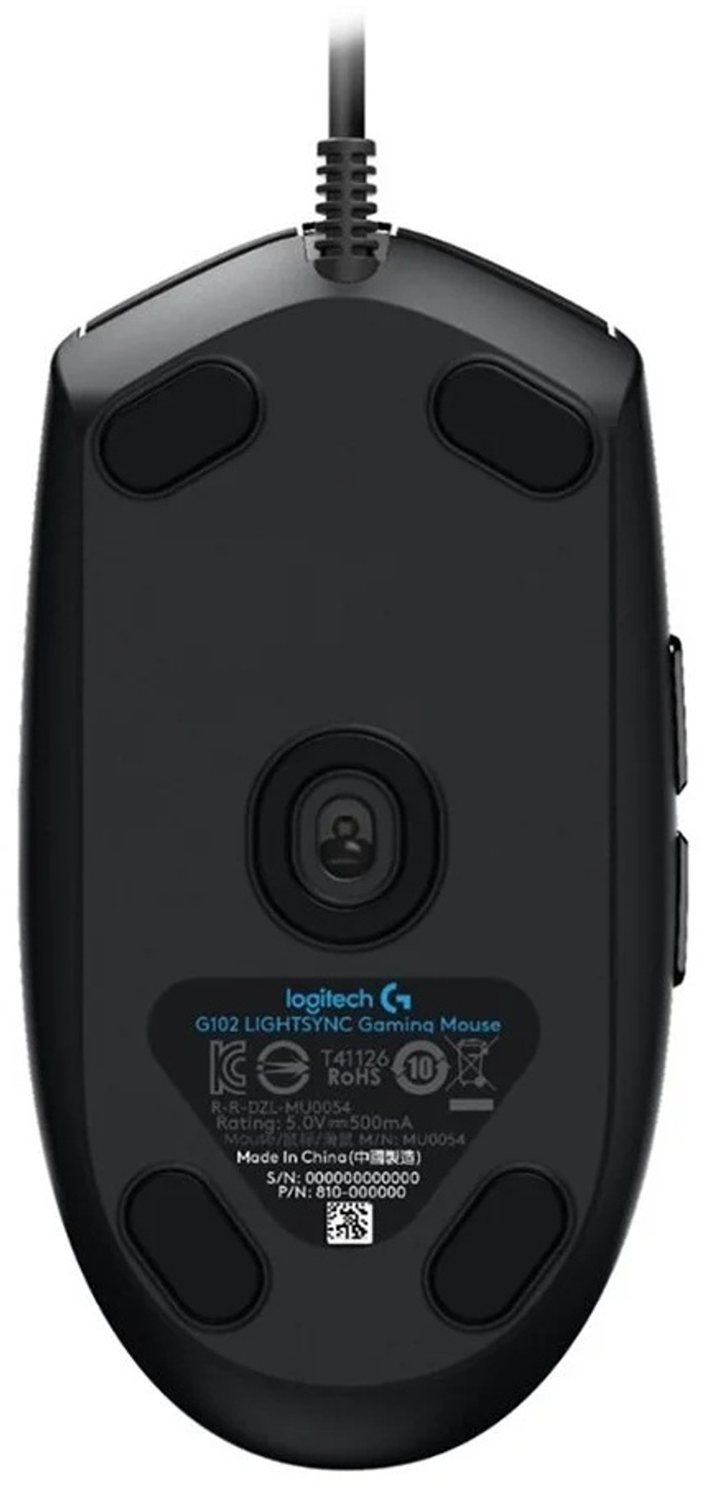 Мышь Logitech G102 Lightsync черный