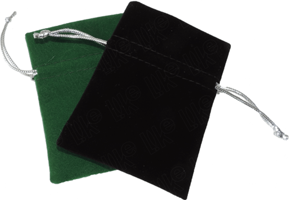 Подарочный плоский мешочек 75x90 мм для украшений.