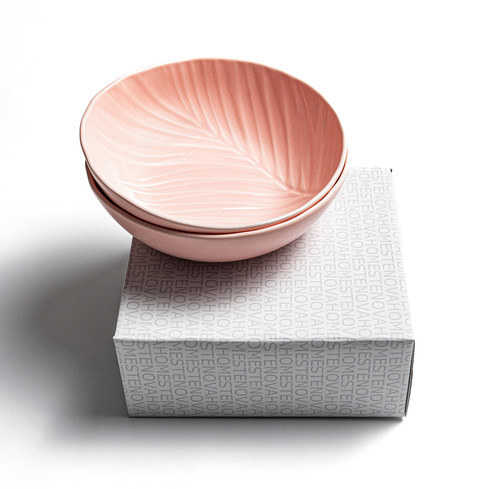 Набор глубоких тарелок Bali (розовый)