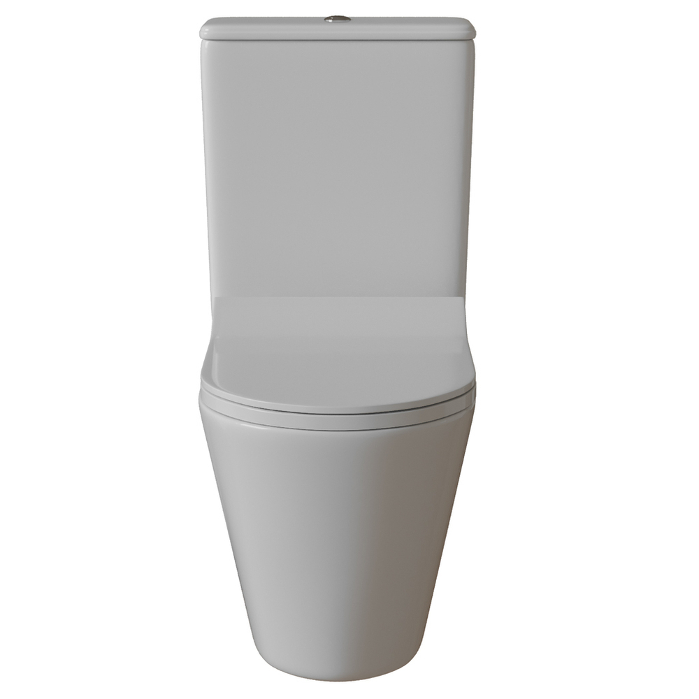 Унитаз-компакт безободковый WAVE ALEO Tornado1.0, гор,ниж,2-кн.арм,сид.полипр,м/л,быстр,БЕЛЫЙ глянец