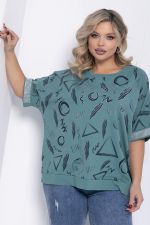 Блуза Симона (олива) Б12293-20 LT Collection