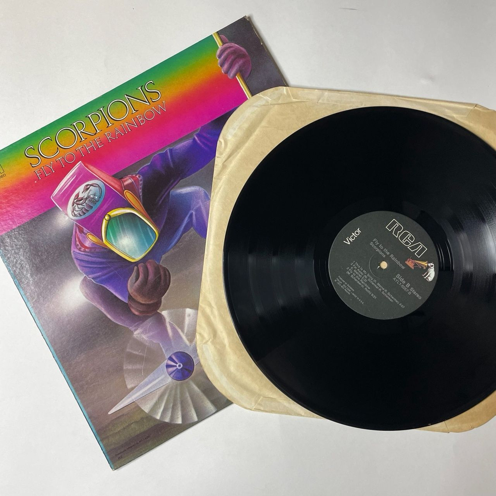 Винтажная виниловая пластинка LP Scorpions Fly To The Rainbow (USA 1974)