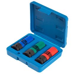 KING TONY (44905MP) Набор ударных глубоких торцевых головок 1/2", шестигранные, 17, 19, 21 мм