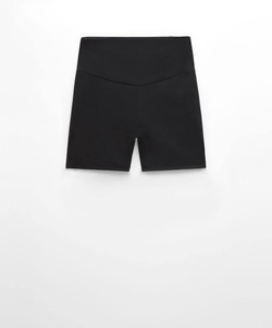 OYSHO Велосипедки Hot Pants Comfortlux с высокой посадкой длиной 10 см, черный
