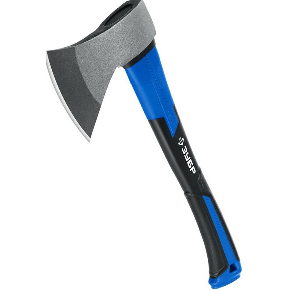 Топор 800/980гр ЗУБР Фибергласс кованый с двухкомпонентной пластиковой ручкой Профессионал