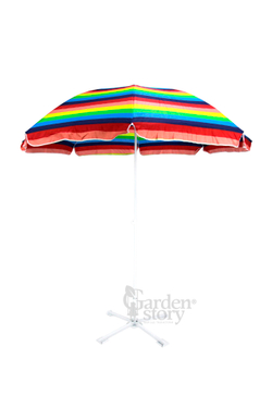 Зонт  2,4м разноцветный (12шт в уп.) 2 части арт.WRU052 "Garden story"