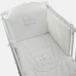 Комплект белья из 5-ти предметов Italbaby Happy Family special белый