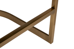 Стул барный 50x55x85см Garda Decor букле бежевый/матовое золото