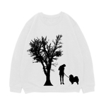 Свитшот "Прогулка с Чау"