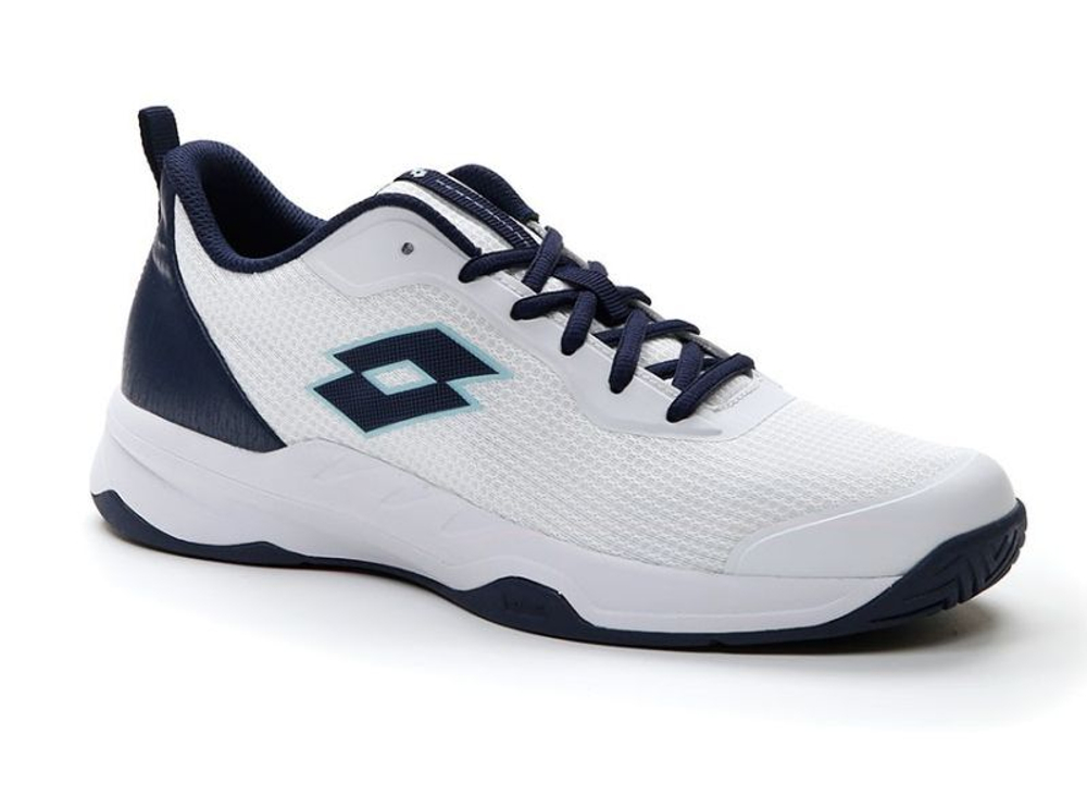 Теннисные кроссовки Lotto Mirage 600 ALR - all white/navy blue