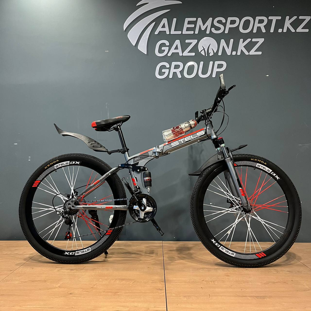 Горный велосипед Stels 24.26.29 STS-200, зеленый красный