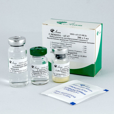 Глюкоза-АГАТ(Биоконт)(глюкозооксид. м-д), 200 опр х 1 мл