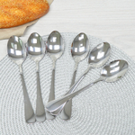 Набор столовых ложек "№3" 6 штук, нержавеющая сталь, NNOSO-54
