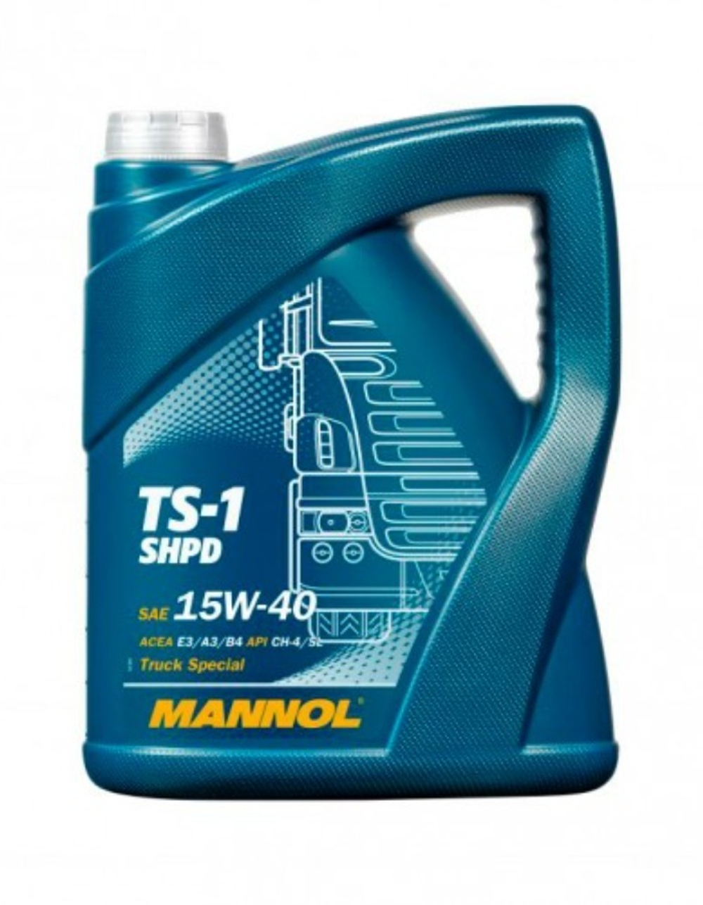 MANNOL TS-1 SHPD 7101 15W-40 CH-4/CG-4/CF-4/SL Масло моторное, 5л