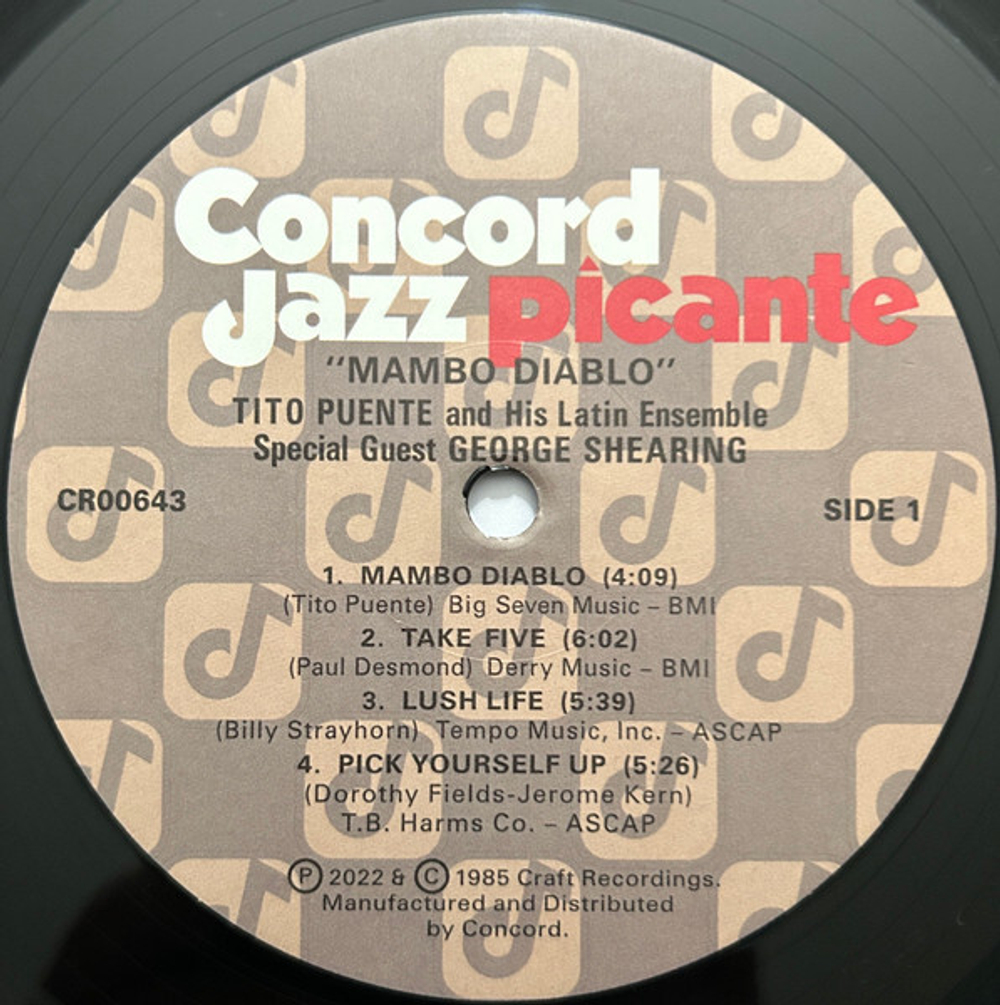 Tito Puente And His Latin Ensemble, Special Guest George Shearing  / Mambo Diablo (LP)