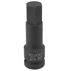 Головка-бита 6-гранная ударная 17мм,1/2'' RockForce RF-24407817MPB