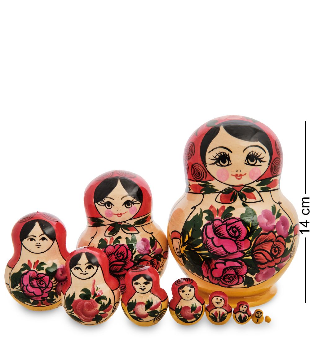 Народные промыслы МР-10/11 Матрешка 10-кукольная А (Семеновская)