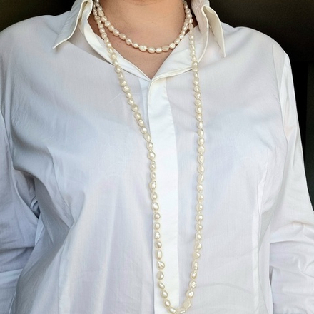 Безель из натурального жемчуга