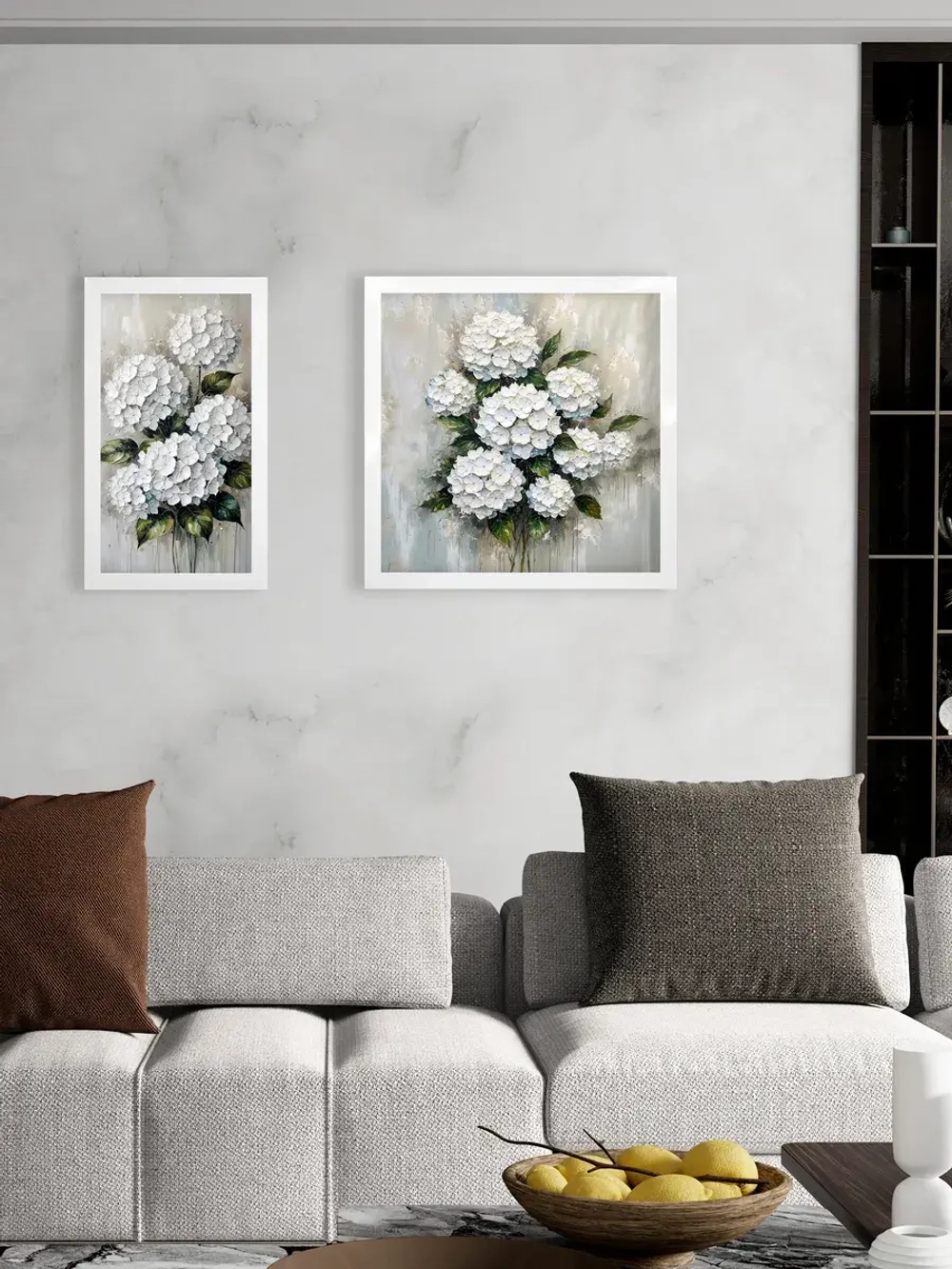 Картина настенная для интерьера в раме 66*66 см