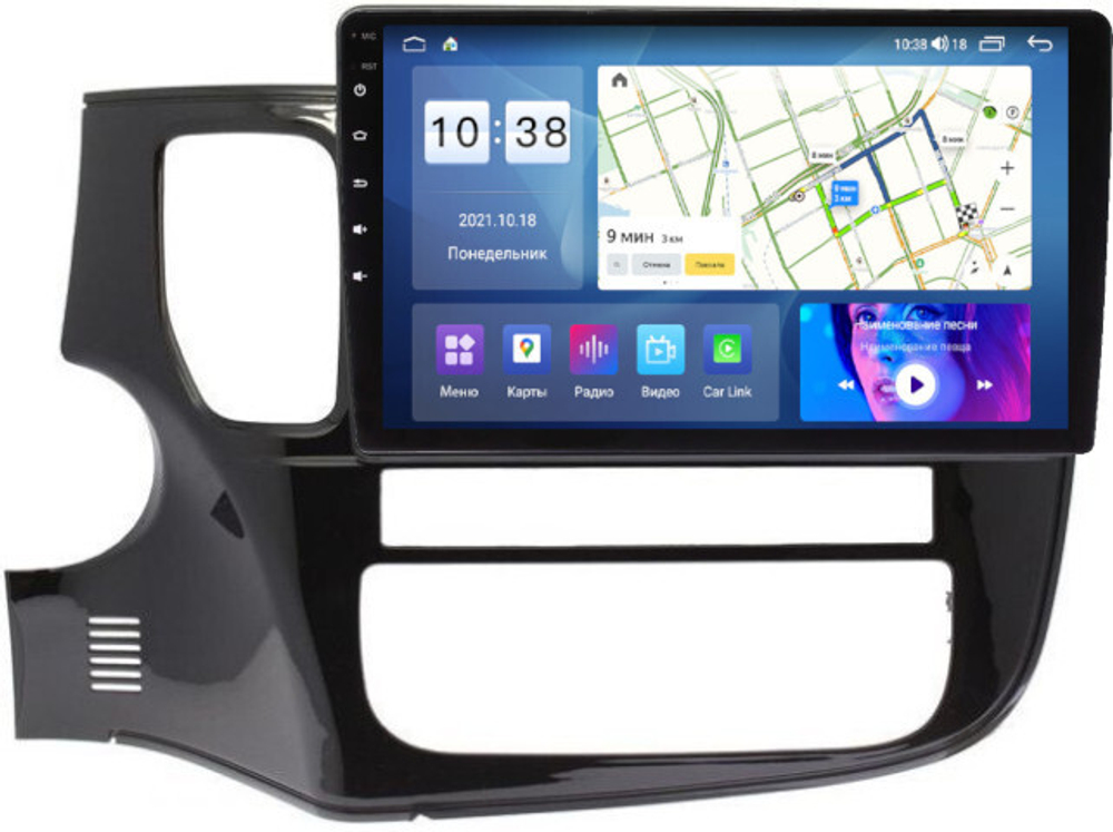 Магнитола Mitsubishi Outlander 3 2012-2022 - Parafar PF230LUX2UHD на Android 13, QLED, ТОП процессор, 8Гб+128Гб, CarPlay, 4G SIM-слот