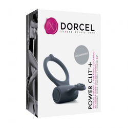 Эрекционное кольцо Dorcel Power Clit с вибрацией на аккумуляторе