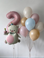 Сет шаров «Мишка с кексиком»