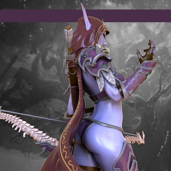 Sylvanas with topless ver. - World of Warcraft