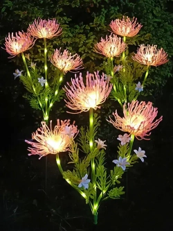 Cадовые светильники на солнечных батареях 2шт, декор для сада, штекер садовый