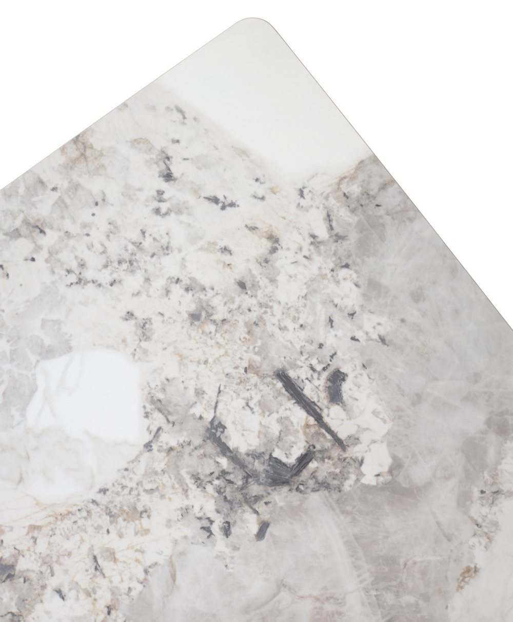 Стол М-City DISAUR Тик Так 120 Pandora Light Пандора, керамика, Черный каркас