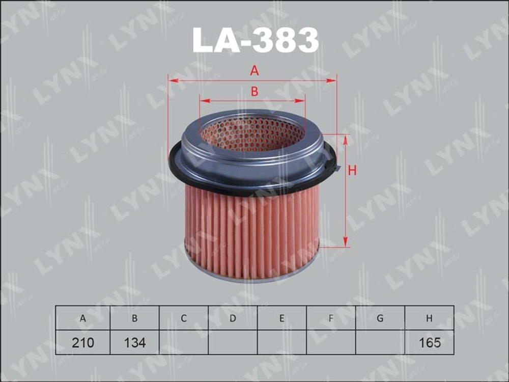 Фильтр воздушный LYNX  LA-383 (A-343)