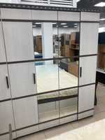 Шкаф 4-х створ. для белья и одежды Ольга-13 ясень анкор темный/ясень анкор светлый