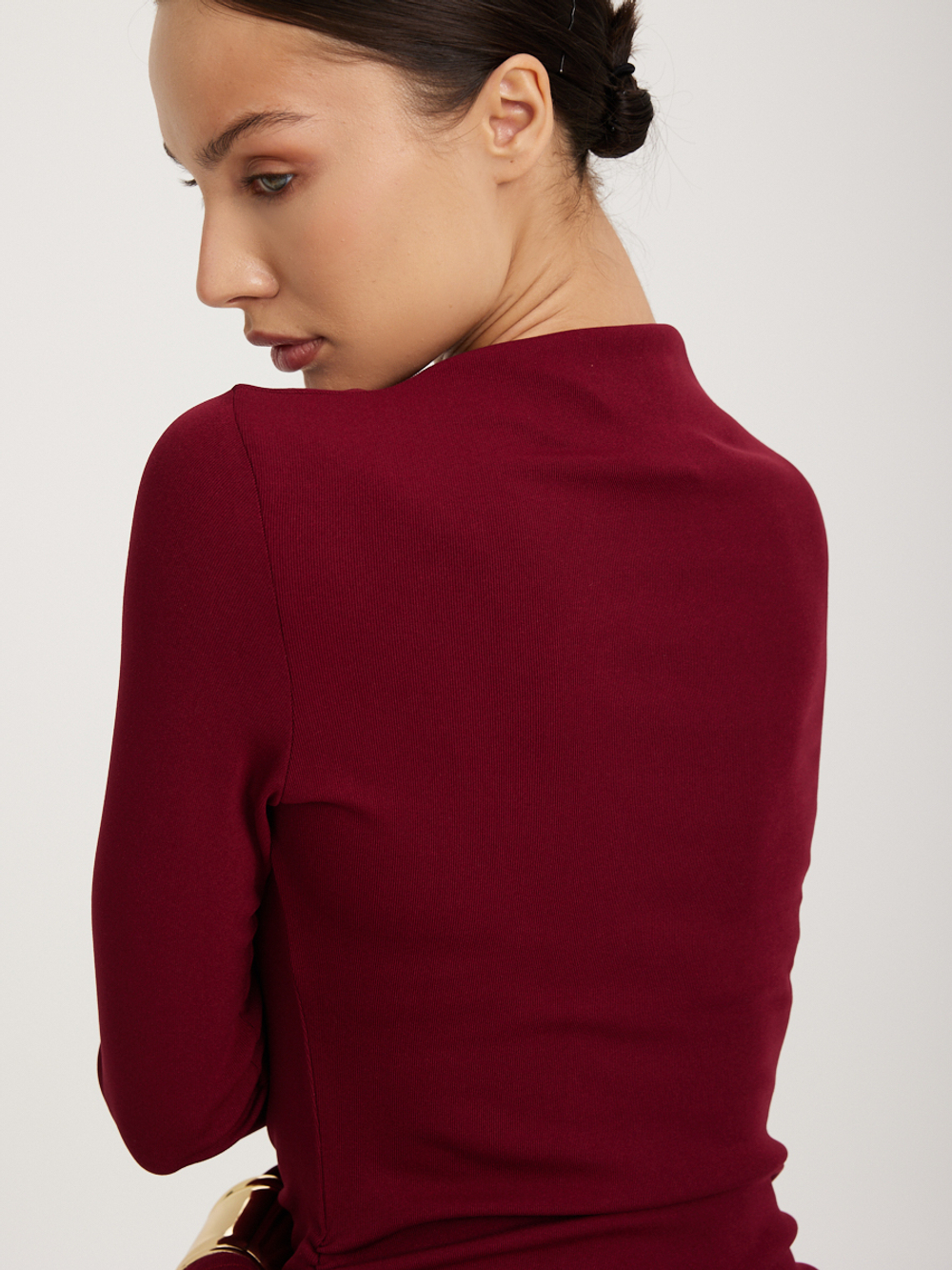 Платье вечернее праздничное длинное с драпировкой