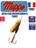 Блесна для рыбалки вращающаяся Mepps AGLIA FLUO, Micropigments Trout