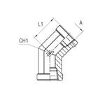 Штуцер FSC45 NPT 1/4 - NPT 1/4