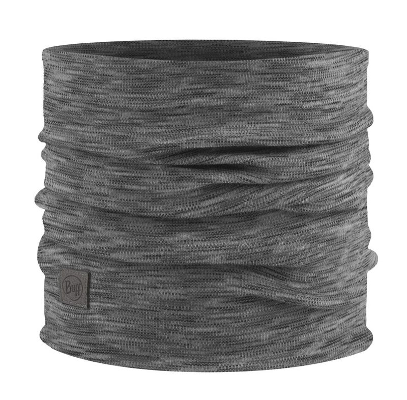 Теплый шерстяной шарф-труба Buff Wool heavyweight Fog Grey Multi Stripes Фото 1