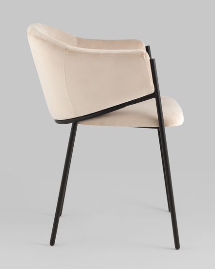 Стул Sid велюр молочный