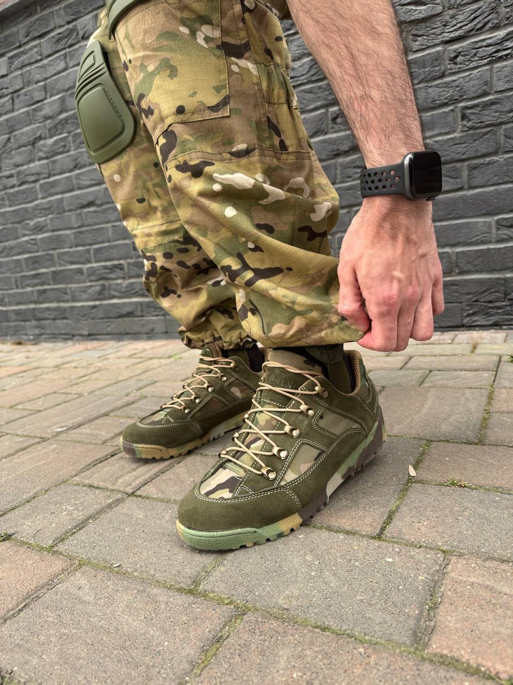 Тактический костюм горка с наколенниками и налокотниками мультикам