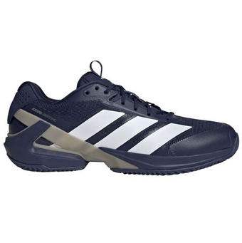 Мужские кроссовки теннисные Adidas Adizero Ubersonic 5 M Clay - dark blue/cloud white/cyber metallic