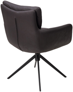 Стул LUIS 360 град. поворот Серый Maison 99# / OTE COBBLE 457 / черный каркас, ®DISAUR