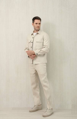 Льняной костюм Ermenegildo Zegna