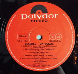 Винтажная виниловая пластинка LP James Last Classics Up To Date (Germany 1966) Romeo And Juliet